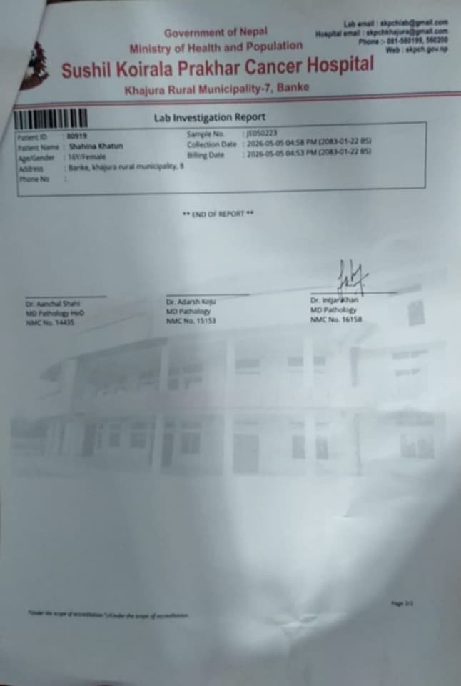 Pathologist Signatures & NMC Accreditations